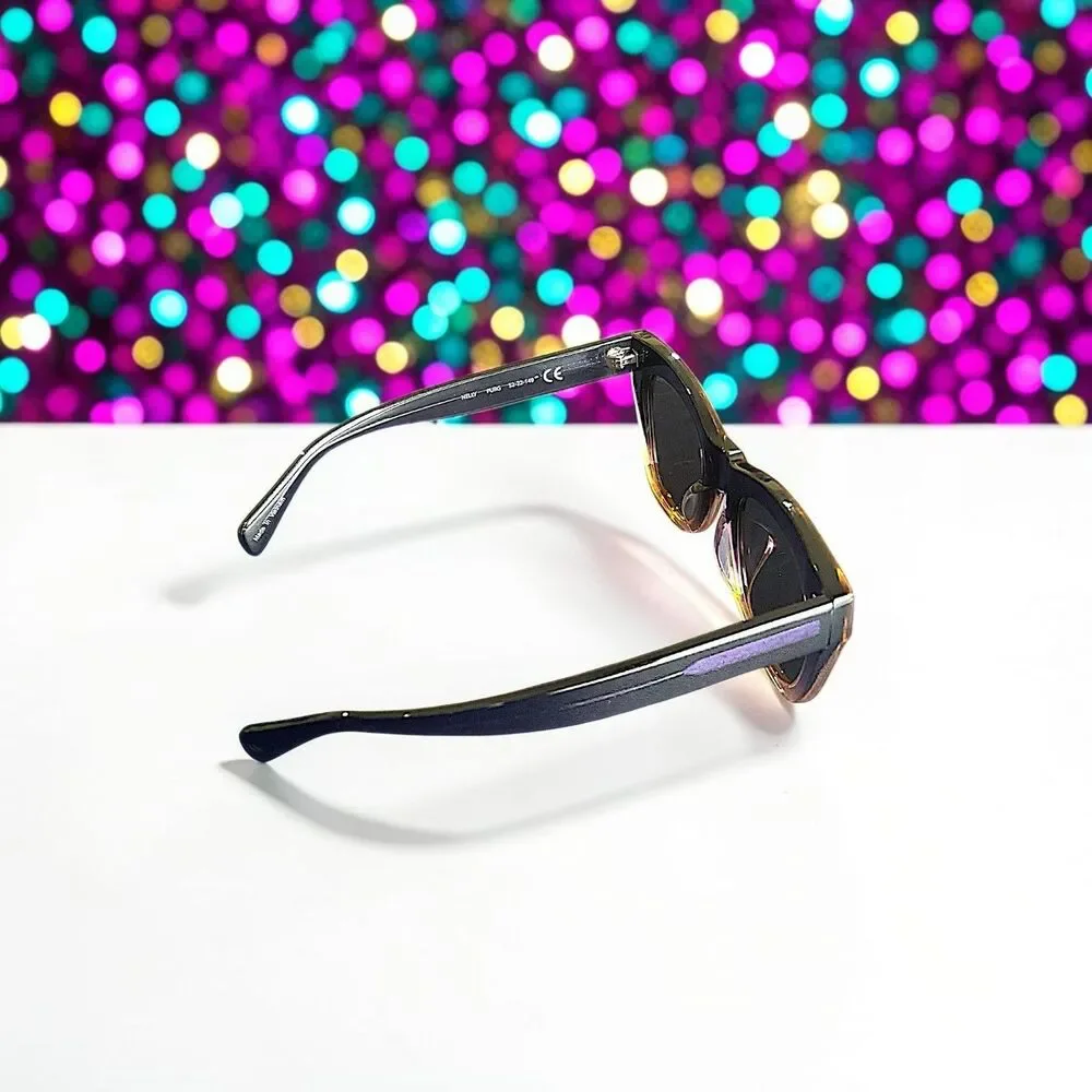 CHRISTIAN SIRIANO Nelly Sunglasses in Puple Gold Brand New in Box With Hard Case
